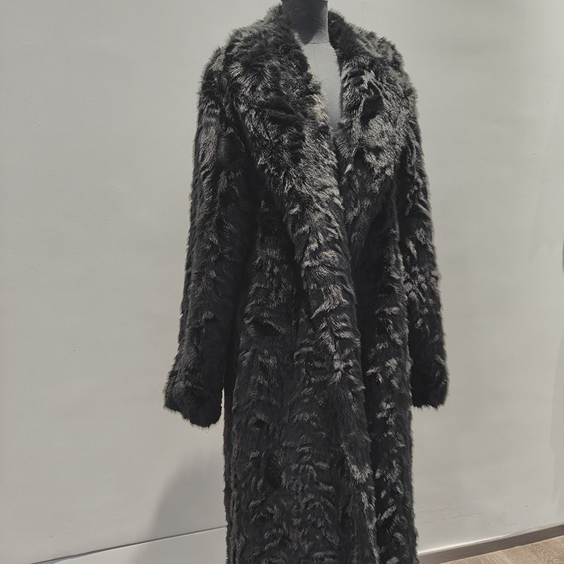 Black fur Coat
